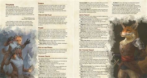 dnd vulpine|Fox Folk – 5th Edition SRD.